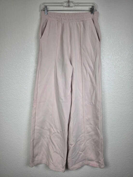 stradivarius Denim - Stradivarius Small Pink Stained Wide Leg Pants
